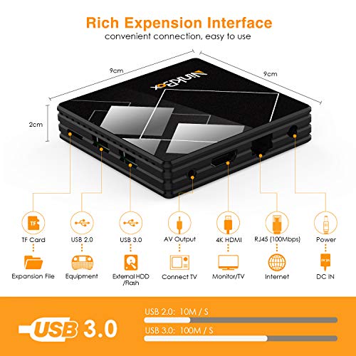 Android-TV-Box-100-NinkBox-Smart-TV-Box-4GB-32GB-TV-Box-Android-de-RK3318-Quad-Core-64bit-Cortex-A53-con-Bluetooth-40-WiFi-24G5G-3D-Ultra-HD-4K-USB-30-BT-40