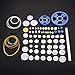 Lost Ocean 80Pcs Plastic DIY Robot Gear Kit Gearbox Motor Gear Set For DIY Car Robot