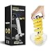Magikuchen Professional Stainless Steel Pineapple Corer, Cutter, Slicer Peeler - Best Slices perfect rings instantly & smoothly - Comes with a Soft Silicone and Good Grips Handle for comfortable use!