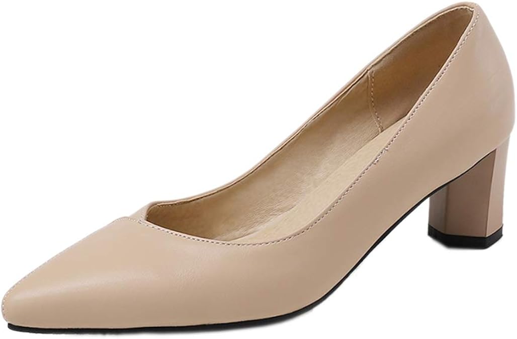 Sandalo Tacco Grosso In Pelle Beige - Taglia 39 - Strategia - Foto 2