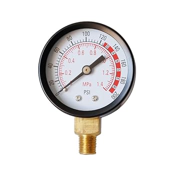 Goloth - Medidor de presión para aire de aceite de grifo de ...