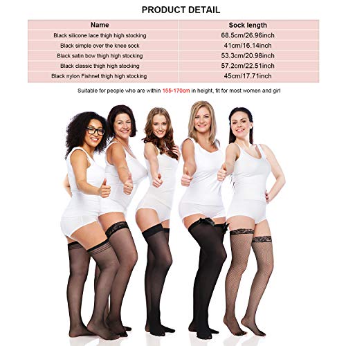 silk thigh high socks