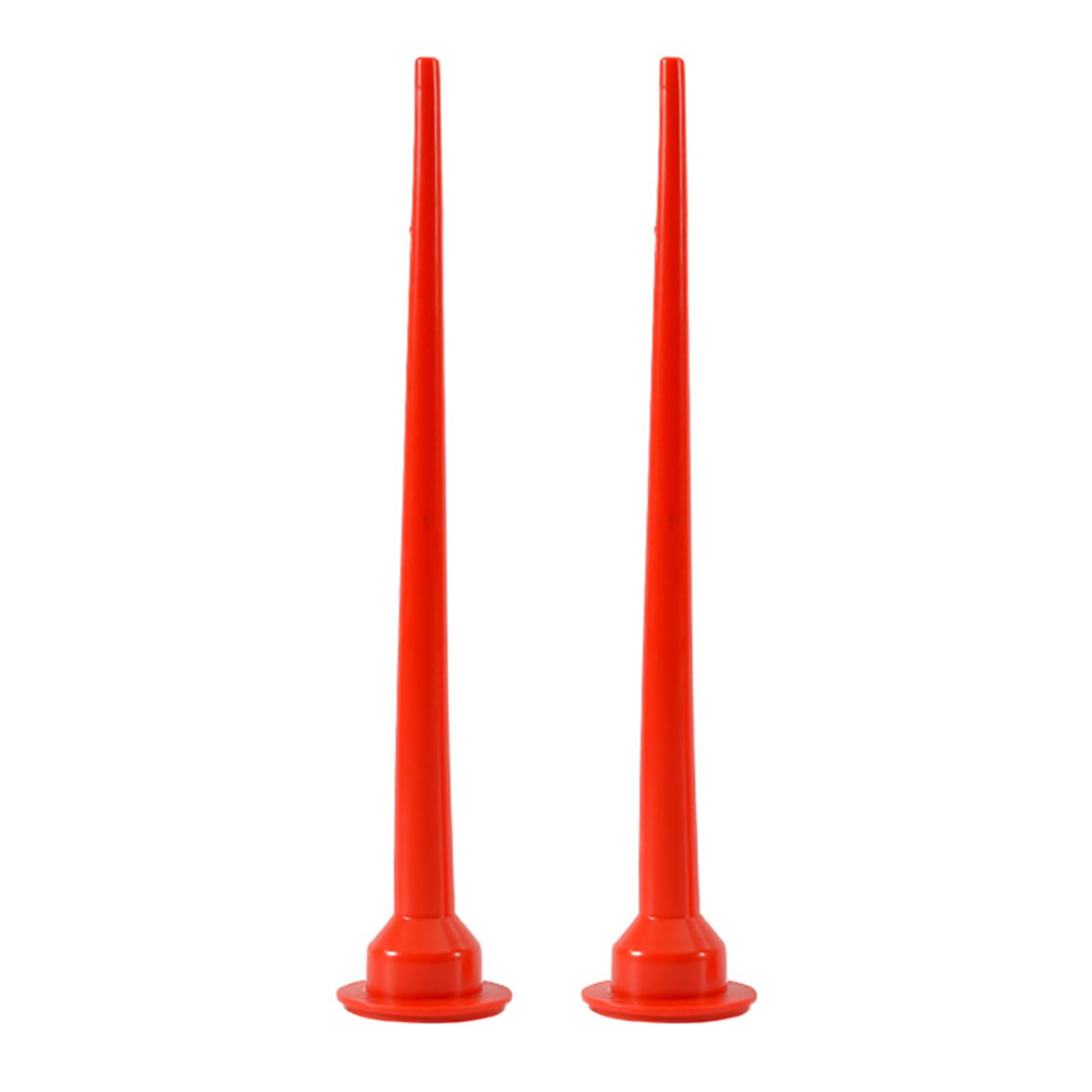 2Pcs Caulking Nozzle of Sausage Caulking Gun, Lengthen Caulking Gun Tip Caulking Nozzle Applicator, Replacement Extension Tool Used in Construction (Thin Straight)