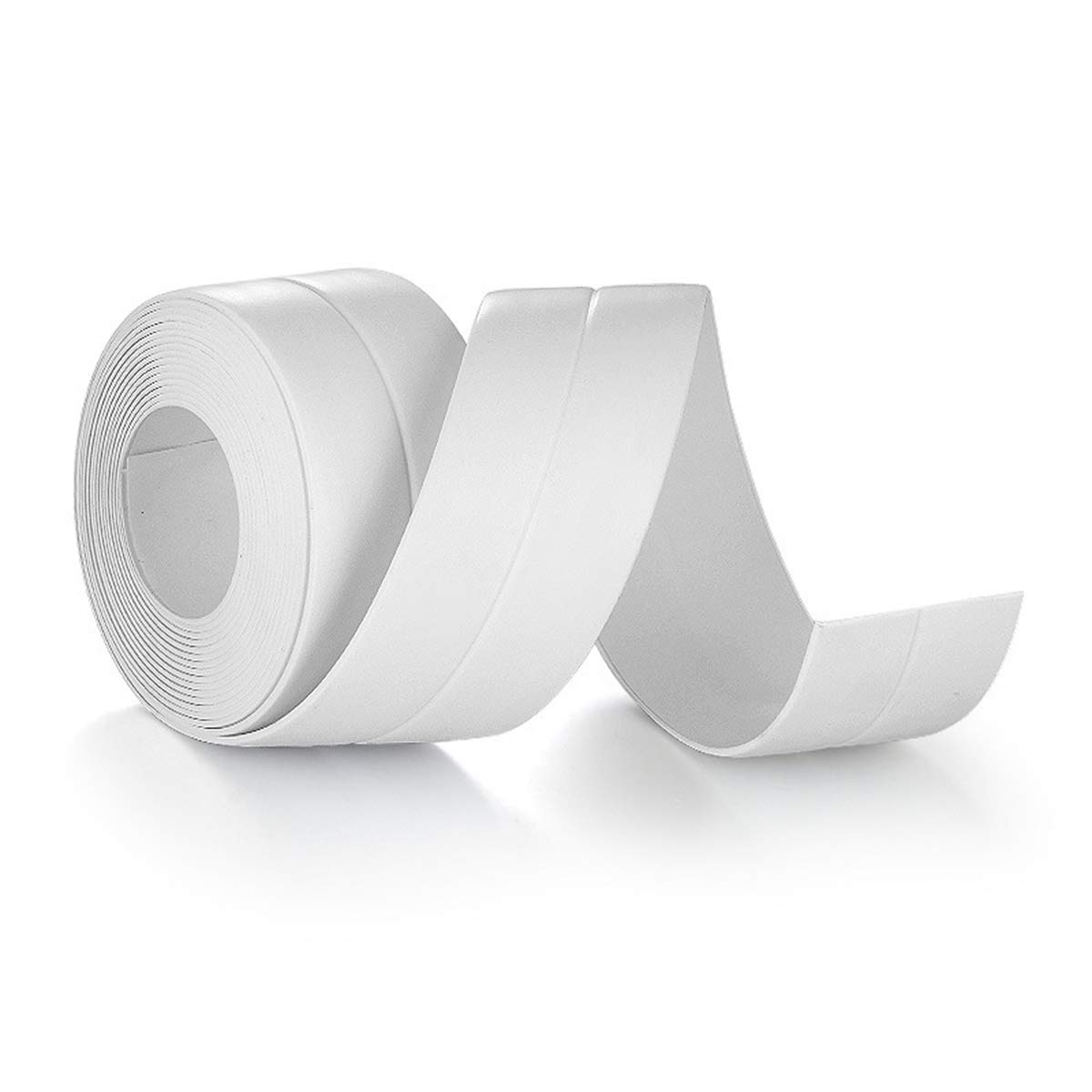 Dooppa Self-Adhesive Caulk Strip, Tub and Wall Sealing Tape Caulk Sealer for Bathroom, Kitchen and Toilet (38mm Width x 3.35m Lenth) (White)