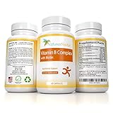 B-Complex Multivitamin Formula includes Vitamins B6, B12, Thiamine, Folic & Pantothenic Acid, Biotin, Niacin, Riboflavin, Choline, and Inositol To Support Natural Energy Production - 60 Capsules
