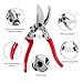 4-FQ Pruning Shears Garden Shears SK-5 Steel Blade Garden Ratchet, Hand Pruners with Ergonomic Grip & Safety Lock, Bypass Pruners,Tree Trimmers Secateurs,Clippers for The Garden Plants,Flowers.
