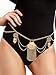 JoJo&Lin Dangle Coin Belly Waist Gold Chain Belt Gypsy Bohemian Dancing Tassel Body Jewelry