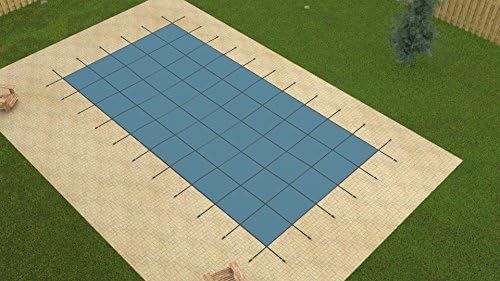18 Ft. x 36 Ft. Rectangular Equator Mesh Safety Covers (Blue)