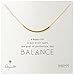Dogeared Balance Tube Bar Necklace, 16