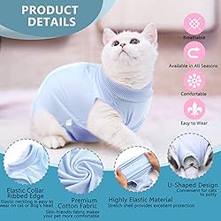 SUNFURA Cat Recovery Suit, Cat Onesie for Cats