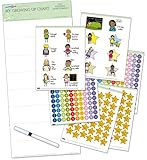 Get ready for elementary school with My Growing Up Reward Chart (4yrs+) - Helps kids to prepare for school readiness and encouraging positivity, self assurance and confiden