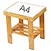 Famistar Bamboo Step Stool for Kids Children Adult,Anti-Slip Lightweight Chairs Seat with Storage Shelf/Foot Pads,Multfunctional for Bathroom,Living Room,Bedroom,Laundry Room or Garden(Medium)