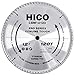 HICO 12-Inch 120-Tooth TCG Aluminum and Non-Ferrous Metal Saw Blade with 1-Inch Arbor, Metal-Cutting Circular Saw Blade