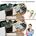 Linda’s Essentials Silicone Stove Gap Covers (2 Pack), Heat Resistant Oven Gap Filler Seals Spaces Between Stovetop and Counter, Easy to Clean Stove Side Guard (21 Inches, White)