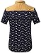 SSLR Mens Dress Shirts Casual Cotton Print Shirt Short Sleeve Button Up Shirts for Men (X-Large, Black)