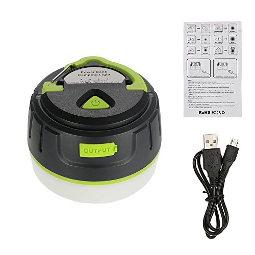 2-in-1 wiederaufladbare Camping Laterne & Energien Bank Ladegerät 5200mAh - IP65 wasserdichte tragbare LED helle Notfall… – Bild 8