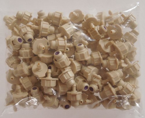 Mist nozzle, plastic, 3/4" gph, 1/4" barb, bag of 100.