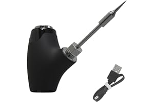 SHAARI Cordless Soldering Iron Portable Soldering Iron Kit, USB Powered, Suitable for Electronic Device Repair and DIY Projects (Black)