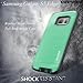 Galaxy S7 Edge Case, COVRWARE [Iron Tank] w/ [Screen Protector] Heavy Duty Full-Body Rugged Holster Armor [Brushed Metal Texture] Case [Belt Clip][Kickstand], Teal