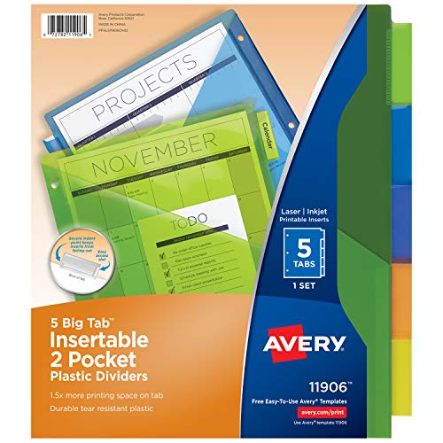 Avery 5-Tab Dividers with Pockets - Image 11