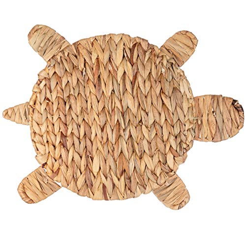 Nautical Decor Water Hyacinth Sea Turtle Wall Decor 12.6in X 17in