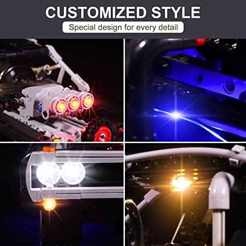 cooldac Light Kit for Lego Dom 's Dodge Charger, DIY Lighting