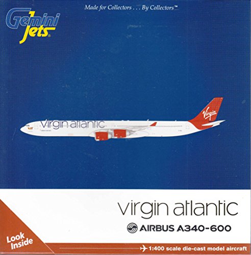 Gemini Jets Virgin Atlantic A340-600 G-VEIL 1:400 Scale Diecast Model Airplane