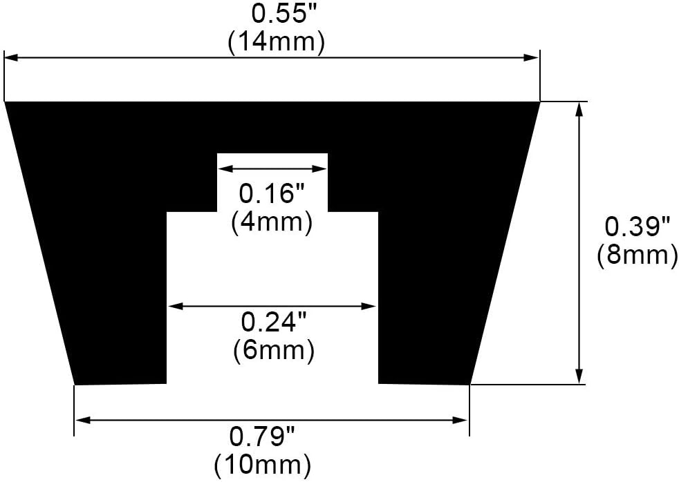 Uxcell 10pcs Rubber Feet Bumpers Furniture Table Amplifier Speaker Cabinet Leg Pads, D14x10xH8mm, Black, 14x10x8mm/0.55 - Image 3
