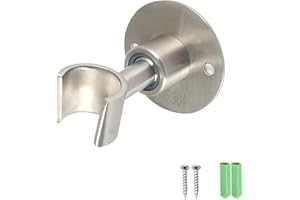 iayokocc Shower Head Holder Adjustable Bracket Wall Mount SUS304 Stainless Steel Wall Mount Bracket with Screws Heavy Duty Sh
