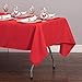 LinenTablecloth 60 x 126-Inch Rectangular Polyester Tablecloth Red