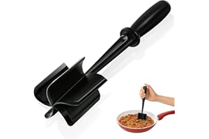 Meat Chopper, Hamburger Chopper Utensil, Professional Heat Resistant Nylon, Masher & Smasher Meat, Potato Masher Ground Beef 