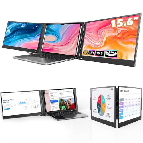 QQH Portable Triple Laptop Monitor Extender