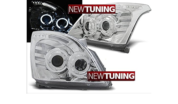 TOYOTA Faros delanteros Land Cruiser 120 03-09 Angel Eyes ...