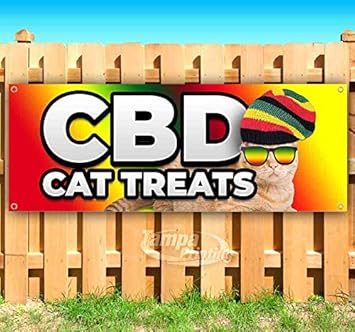 Amazon Com Cbd Cat Treats 13 Oz Heavy Duty Vinyl Banner Sign