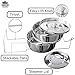 COOKEON 6 qt Stackable Insert Pans for Instant Pot - Stainless Steel Pots and Lids - Steamer Pots for Electric Pressure Cooker with PIP Recipe eBook - 2 Interchangeable Lids - Accessories Instant Pot