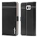 Galaxy Note 5 Case, Gebei Galaxy Note 5 Wallet Case Premium Leather Case (Card Holder) with Stand Flip for Samsung Galaxy Note 5 (Black)