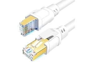 DDMALL CAT 8 Ethernet Cable 1.5ft, 3ft 6ft 10ft 15ft 20ft 25ft 30ft 40ft 50ft 65ft 100ft High Speed, Shielded in Wall, Intern