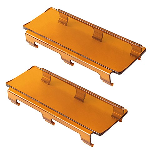 DJI4x4 Amber Light Bar Cover,2Pcs 8inch Dual Row Off Road LED Light Bar Lens Cover Kits Cree Protection