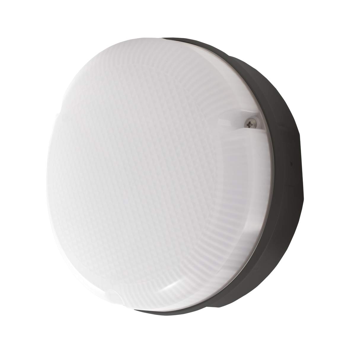 Luceco LED Mosi Bulkhead Round 290 mm 1150LM 12W IP65 4000K Black Emergency