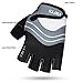 VMFTS Cycling Gloves Gel Pading Fingerless Sporting Glove for Weightlifting Racing Biking Climbing Parkour Running,Black Medium