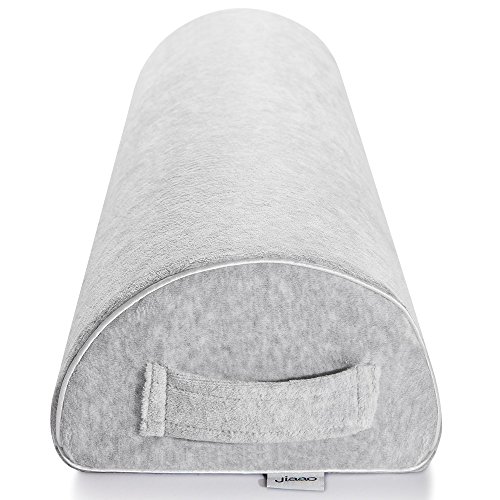 Jiaao Upgraded Half Moon Bolster Pillow Orthopedic Knee for Pain Relief