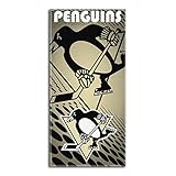 NHL Pittsburgh Penguins Emblem Beach Towel, 28 x 58-Inch