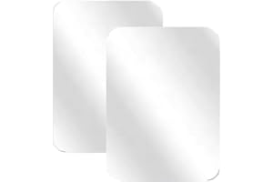 2pcs Magnetic Locker Mirror for School Locker, Rectangular Small Real Glass Mirror Locker Accessories Magnetic Makeup Mirror 