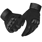 Accmor Tactical Gloves Touch Screen Military Rubber Hard Knuckle Outdoor Gloves for Motorcycle Paintball Airsoft Cycling Camping, Full Finger