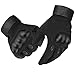 accmor Tactical Gloves Touch Screen Military Rubber Hard Knuckle Outdoor Gloves for Motorcycle Paintball Airsoft Cycling Camping, Full Finger/Half Finger
