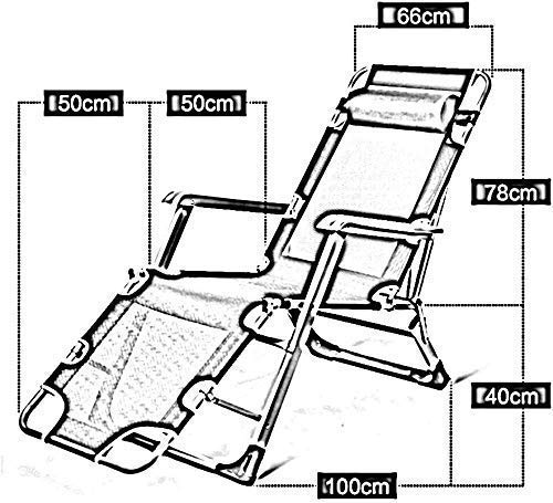 Sun Loungers Sun Loungersners für Gartenliege Outdoor Klappbarer Liegestuhl Tragbarer Garten Sun Lounger Siesta Stuhl… – Bild 2