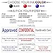 Custom Self Inking Rubber Stamp - Up to 3 Lines of Text - Choose from 15 Ink Colors - Small Size