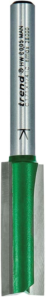 Trend Trend CraftPro Straight Two Flute Router Cutter 1/4 Inch Shank 12mm view 9