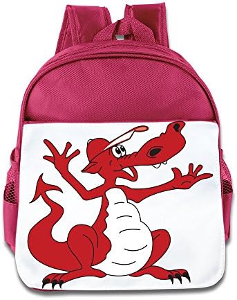 Dragons Red Girls And Boys Kid's Backpacks Geek Sports School Bags Pink Size One Size
