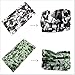 9PCS Headwear, Headband Scarf Bandanna Headwrap Mask Neckwarmer & More 12-in-1 Multifunctional Stretchable Sport & Casual (9PC.Camouflage New Series.3)